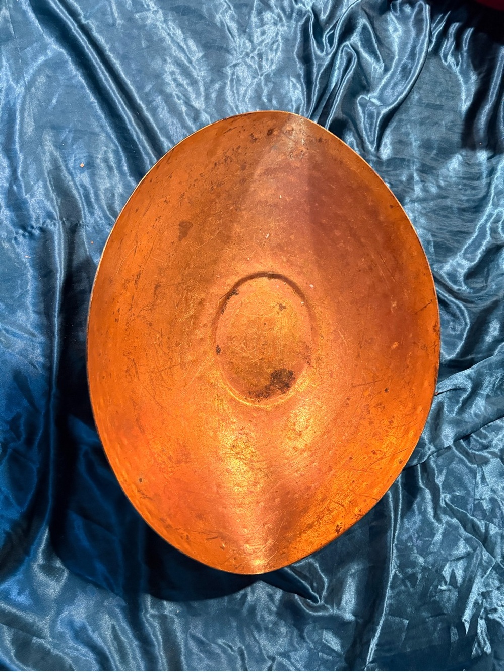 Handmade Copper-Tone Decorative Bowl